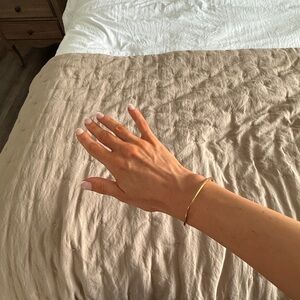 Maple and J Brass Bracelet